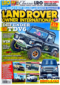 Land Rover Owner Magazine July 2010 issue, featuring the first ever unique Prototype BAS TDV6 Defender 90, Artical writen by Jerome Andre